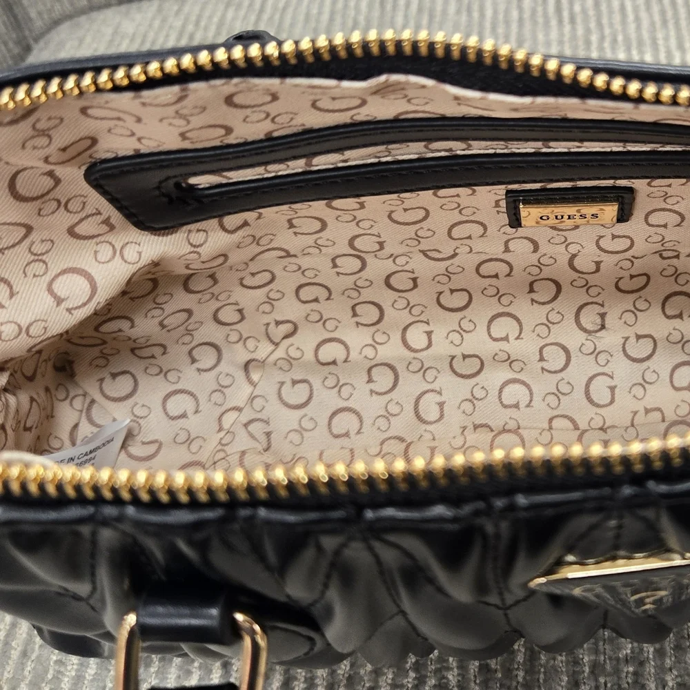 NEW Guess Quilted Satchel Handbag